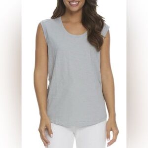 Barefoot Dreams Malibu Collection® Pima Cotton Gray Tank Top NWT